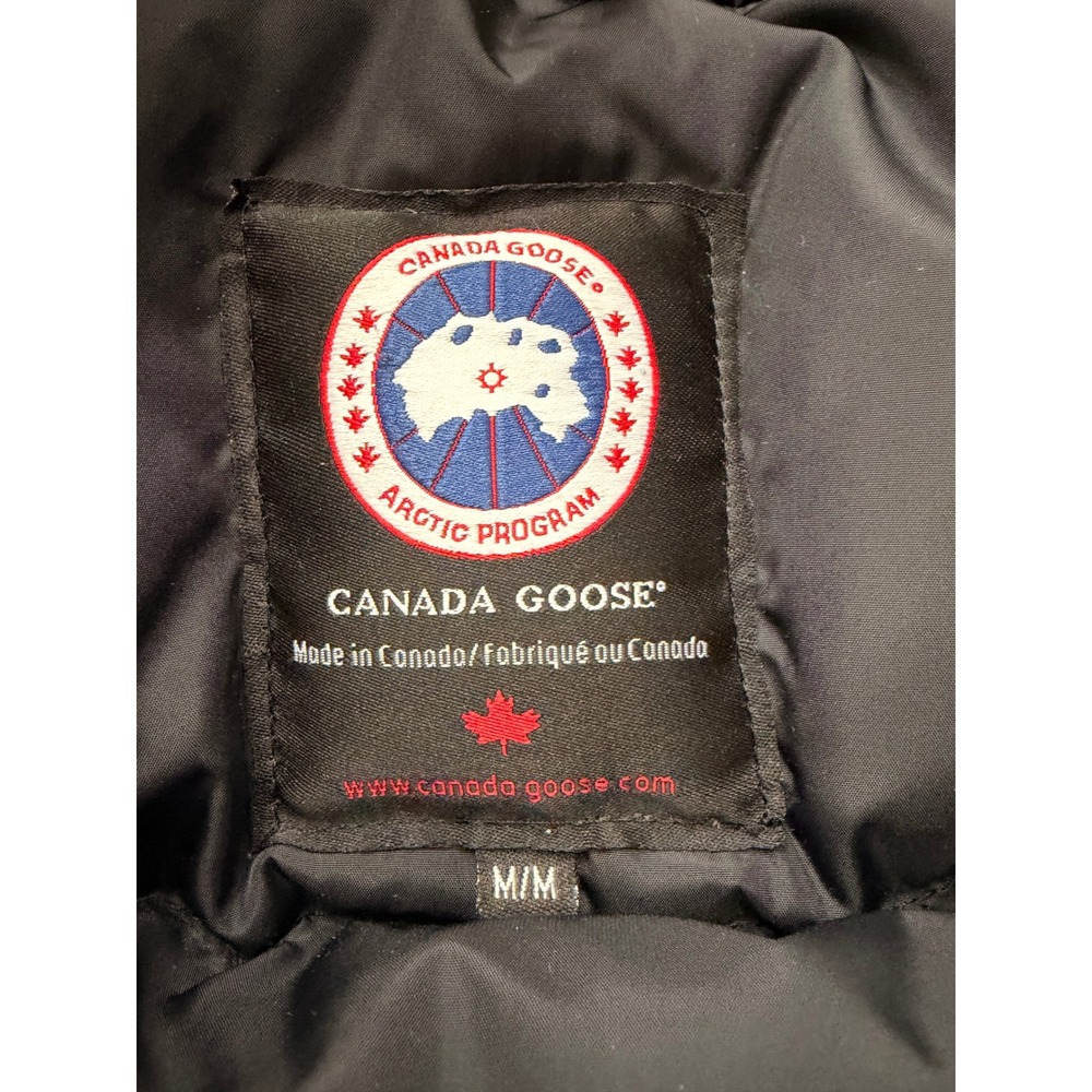 Canada Goose Chilliwack varsity Bomber Green Wool Down Fur Trim Jacket Mens Med - Picture 8 of 16